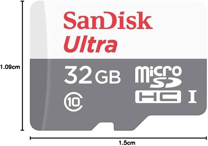SanDisk Ultra microSDHC 32GB + SD Adapter 100MB/s Class 10 UHS-I