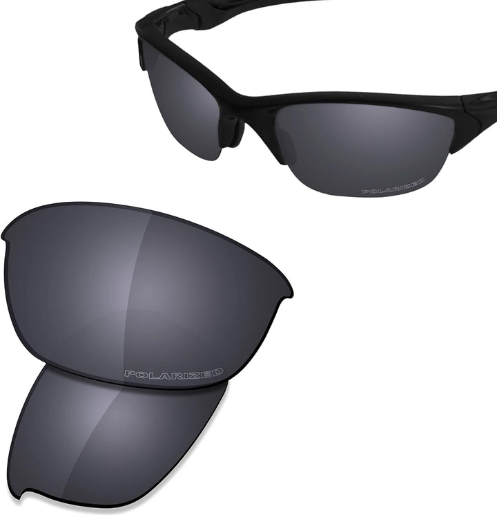 Saucer Premium-Ersatzgläser und Gummi-Kits für Oakley Half Jacket 2.0 OO9144 Sonnenbrillen High Defi