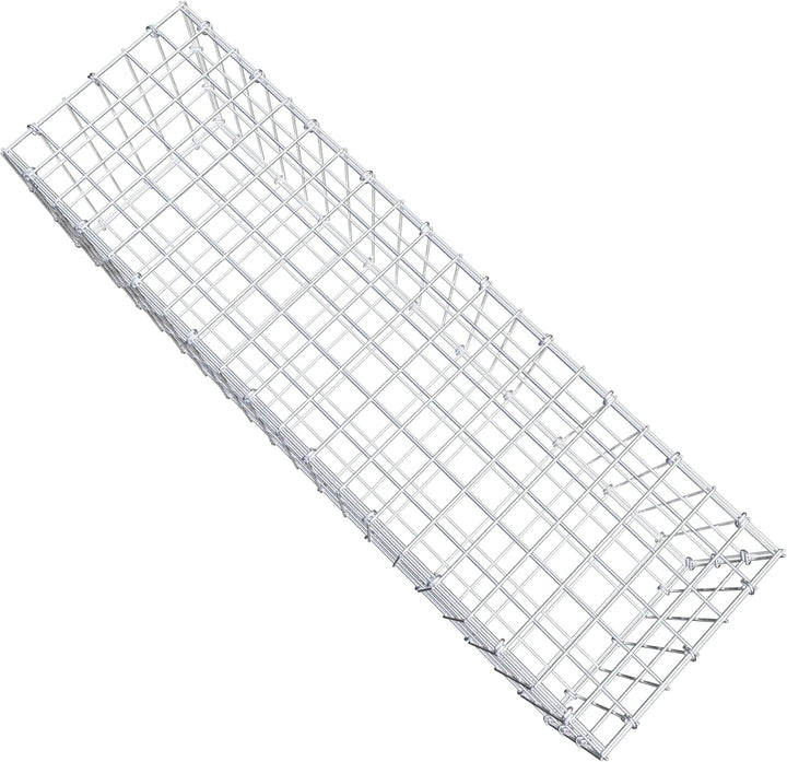 GABIONA Steinkorb-Gabione eckig, Maschenweite 5 x 10 cm, Tiefe 30 cm, Gabione 100 x 30 x 30 cm (L x