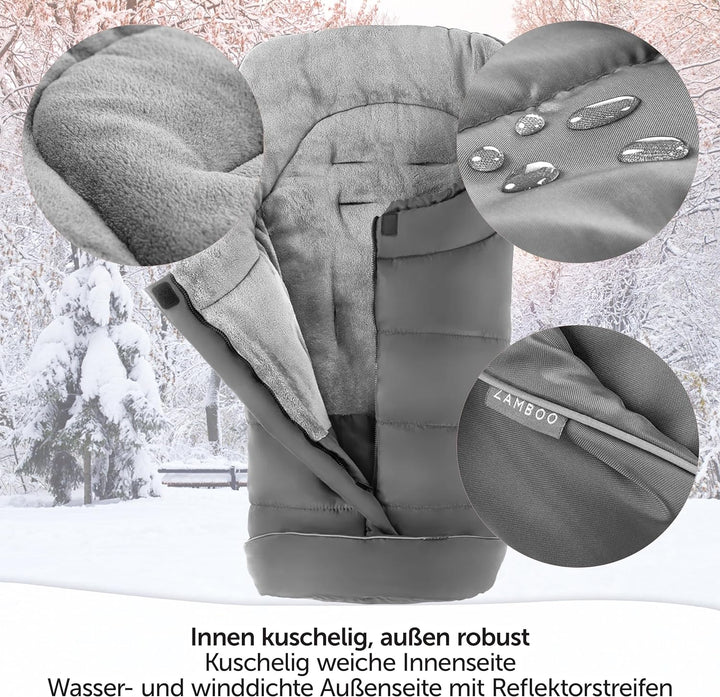 Zamboo Fusssack für Joie Buggy Sportwagen (passend für Litetrax, Mytrax, Chrome) - Winterfusssack fü