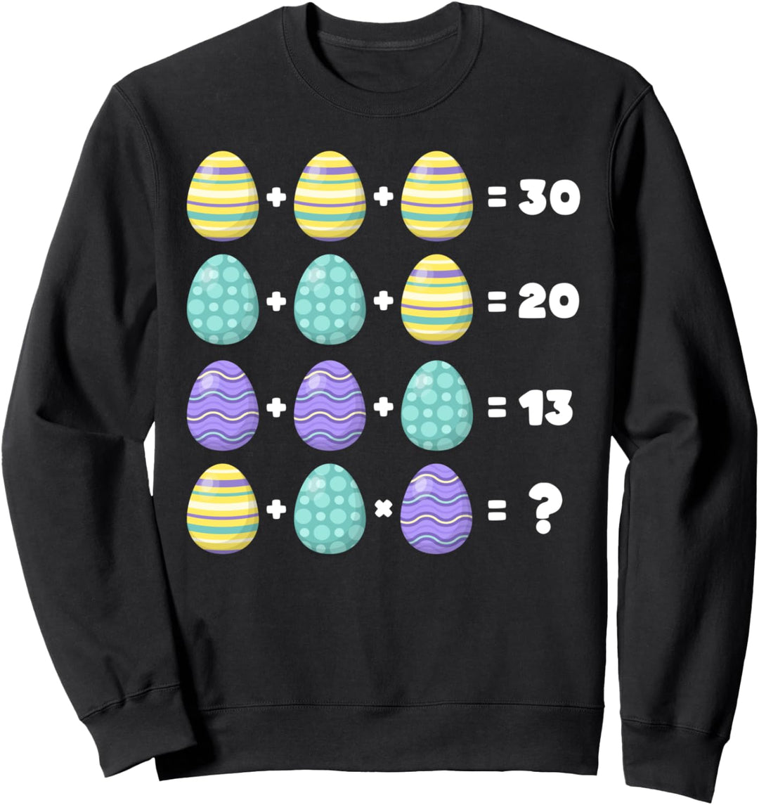 Ostern Mathelehrer, Mathematischer Rebus, Ostereier Sweatshirt