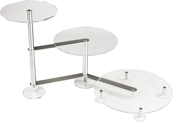 Manschin-Laserdesign Tortenständer Rund Tortenetagere Acryl Treppe Etagere Hochzeit 3 Etagen Ø 20 25
