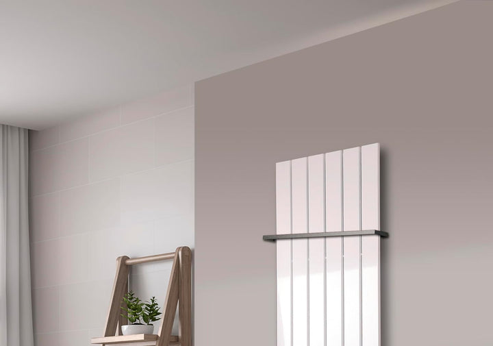 Badheizkörper Design Peking 2 120x47cm 799 Watt weiss (+1 Halter 15mm) SZAGATO Handtuchwärmer Handtu