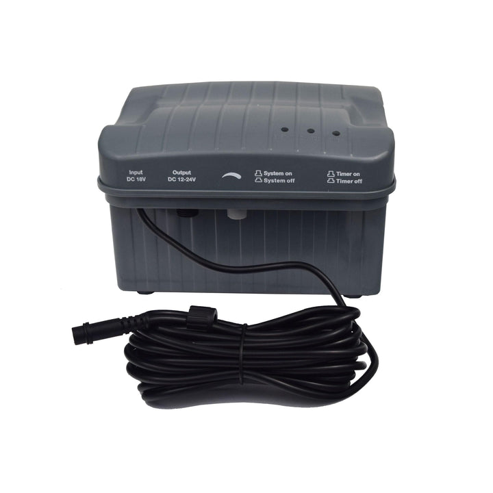 Agora-Tec® at-Steuerbox-Solar 20W-BL (ohne Akku) für Solar-Teich- und Bachlauf-Set AT-20 BL