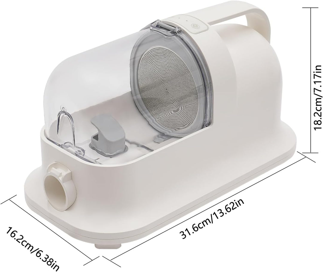 3 in 1 Hundeschermaschine mit Staubsauger, 350W Leise Schermaschine, Haustierpflegeset für Hund &amp; Ka
