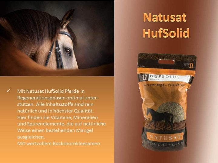 Natusat HufSolid + Biotin 4500 g, Ergänzungsfutter für Pferde | Pferdehuf