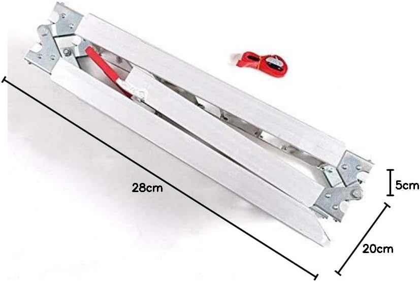 1x ConStands Alu III - Auffahrrampe Motorrad Alu Dreifach-Klappbar Auffahrschiene bis 270 kg
