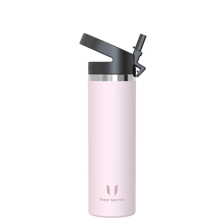 Super Sparrow Trinkflasche Edelstahl 750ml - Breite Öffnung SwivelSip Thermosflasche - BPA-Frei Ther