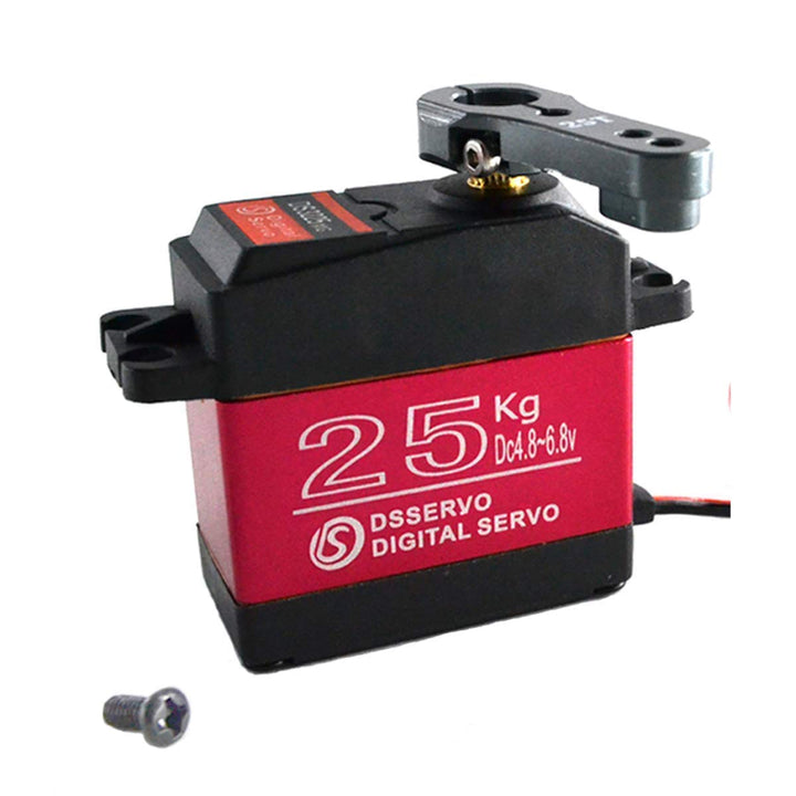 YUNIQUE DEUTSCHLAND Full Metal DS3225 Digital Servomotor 25KG Servo für LKW, Radfahrer 25T für Rennw