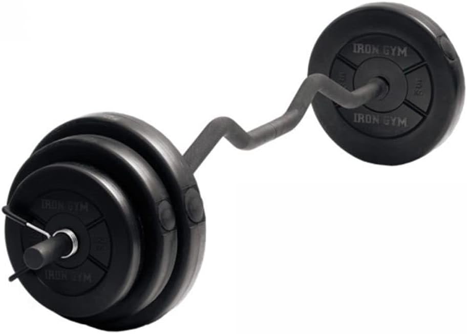 Langhantel Curl Iron Gym inkl. Gewichte Langhantelstange Gewichte Gewichtsscheiben Hantelscheiben
