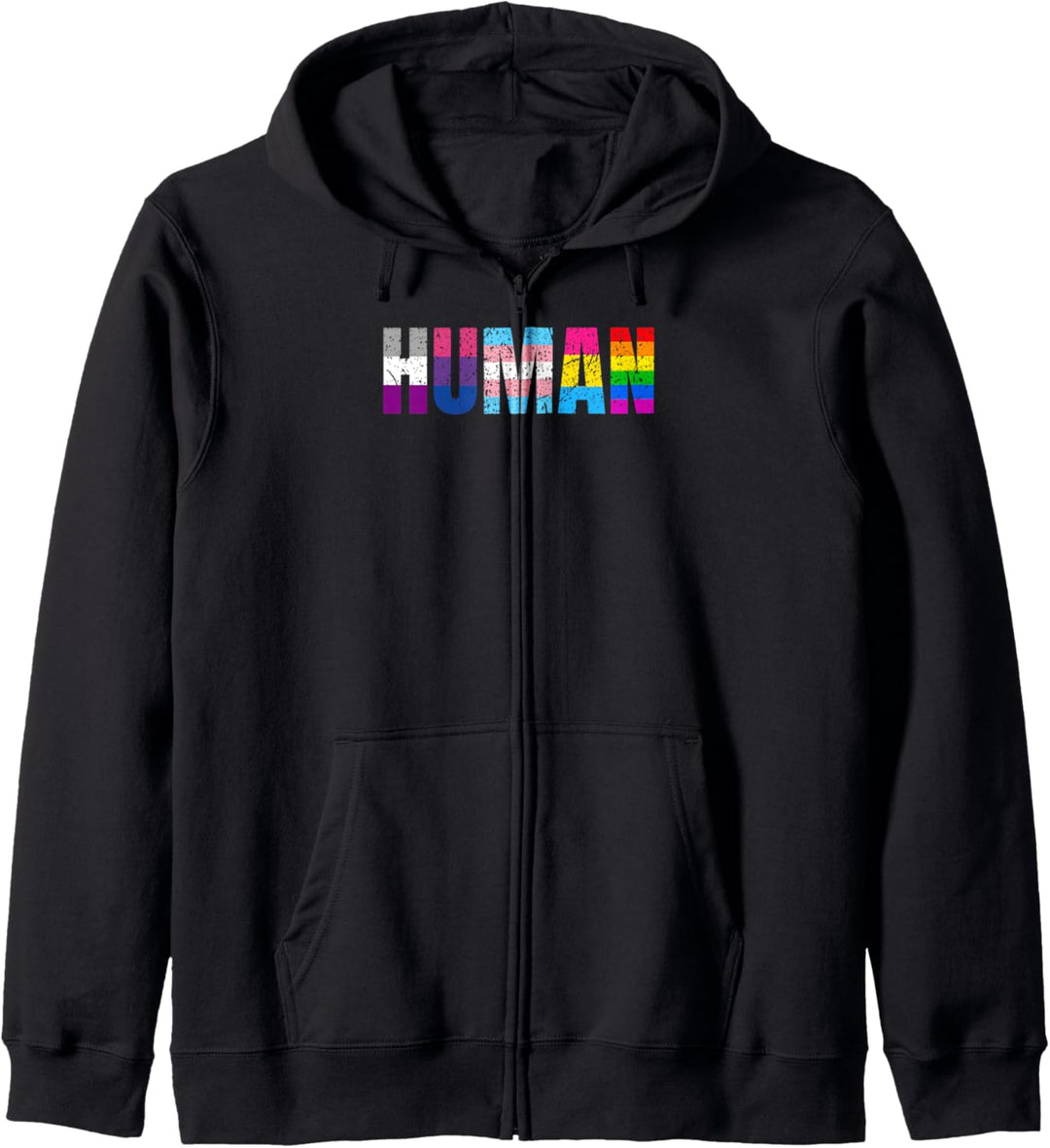 Human Lesbian Schwul Homo Outfit LGBT Gay Homosexualität Kapuzenjacke