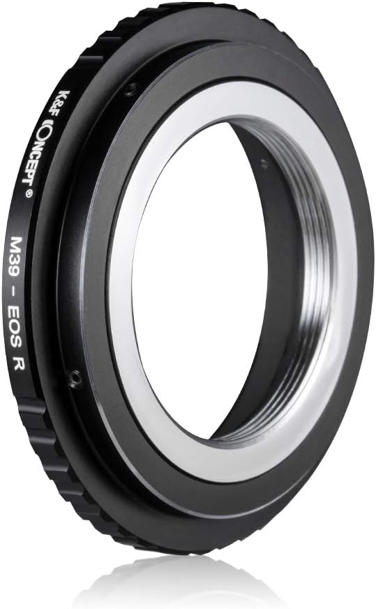 K&F Concept Leica 39-EOS R Bajonettadapter Objektiv Ring für Leica 39 L39 Objektiv auf Canon EOS R-M