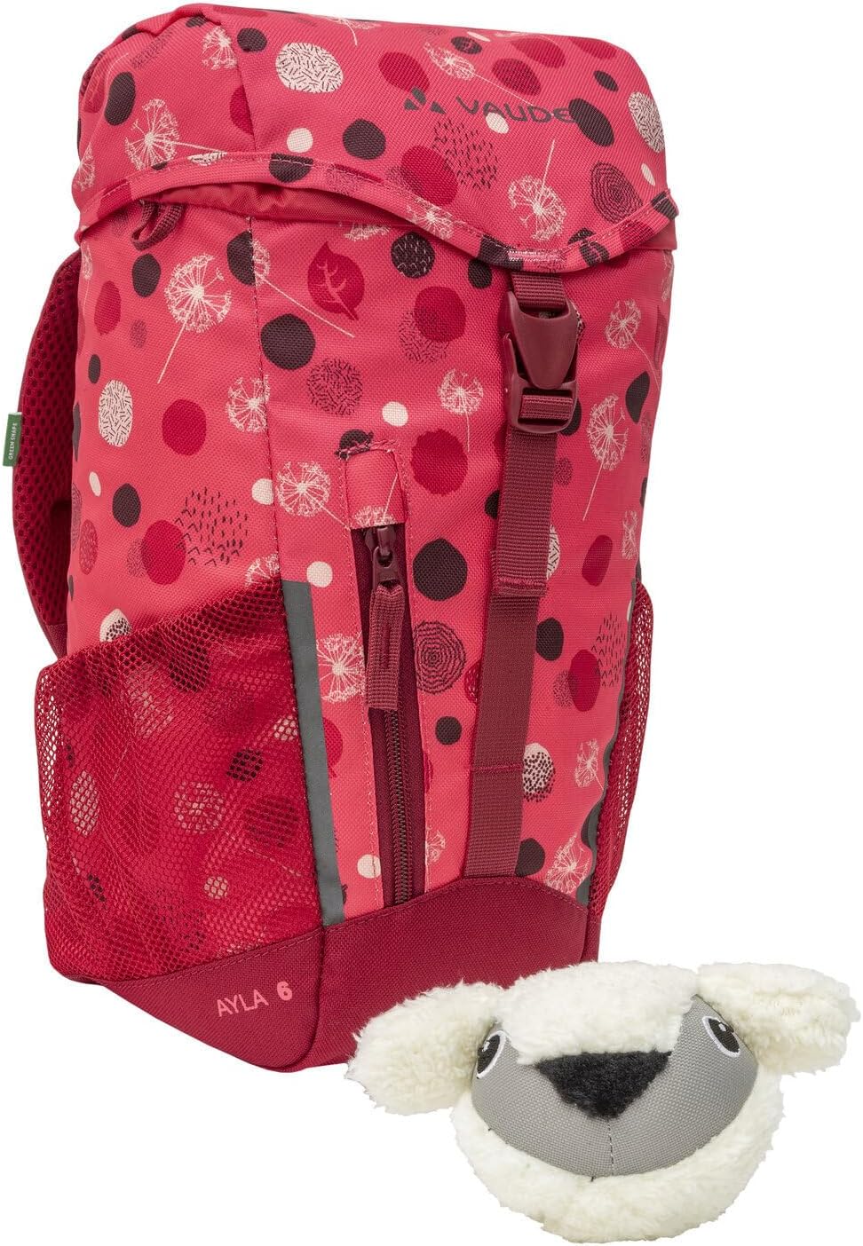 VAUDE Kinderrucksack Ayla Mädchen &amp; Jungen, reflektierend – Pink | Kinderrucksack mit 6L Volumen – K