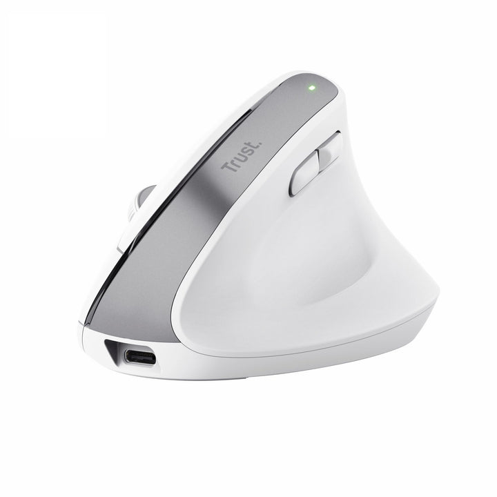 Trust Bayo+ Wiederaufladbare Vertikale Maus Bluetooth + RF 2.4GHz, Vorbeugung Gegen Mausarm/Tennisar