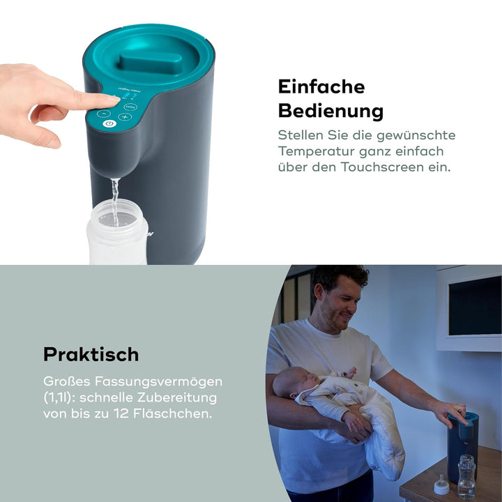 Babymoov Milky Now Flaschenzubereiter für Babys - schnelle Zubereitung von Babyflaschen, Temperature