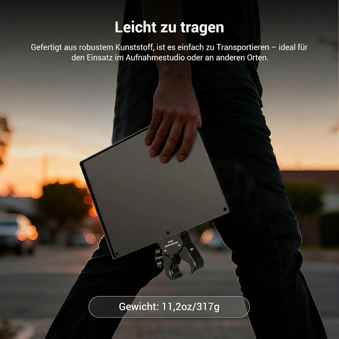 NEEWER BASICS Microphone Stand Ablage, 27 x 20,4 x 3,3cm Klemmbare Tisch Mikrofonständer Tray für St
