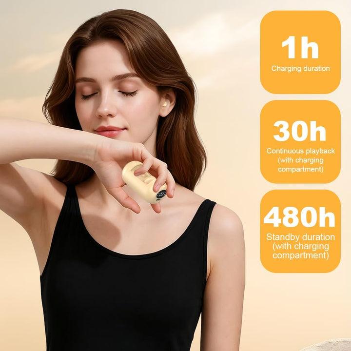 Mini Unsichtbare Kopfhörer Bluetooth Kabellos, Unsichtbare Kleine Schlaf Kopfhörer, In Ear Kleinste