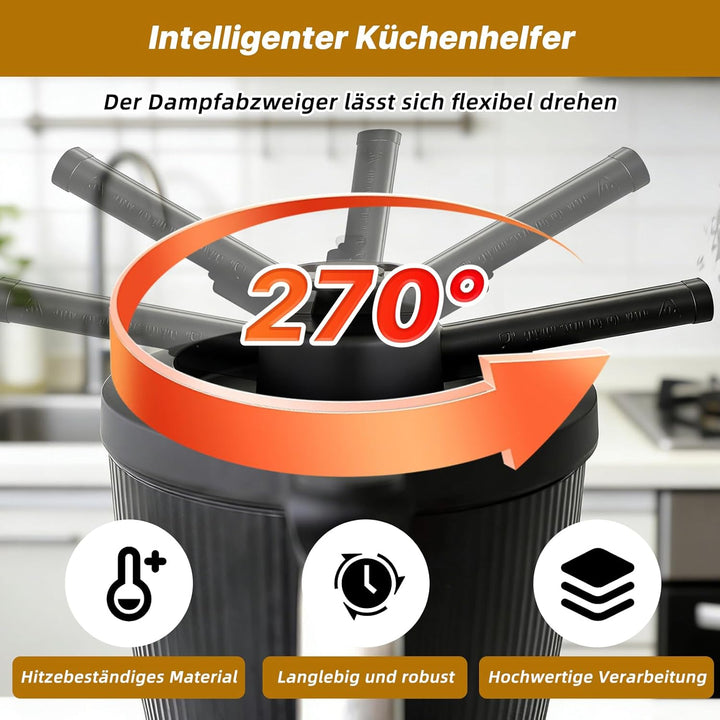 Dampfumleiter und Wiegeplatte für Thermomix TM7 Bimby, Runde WiegeBase Silicone 19 cm Durchmesser ko