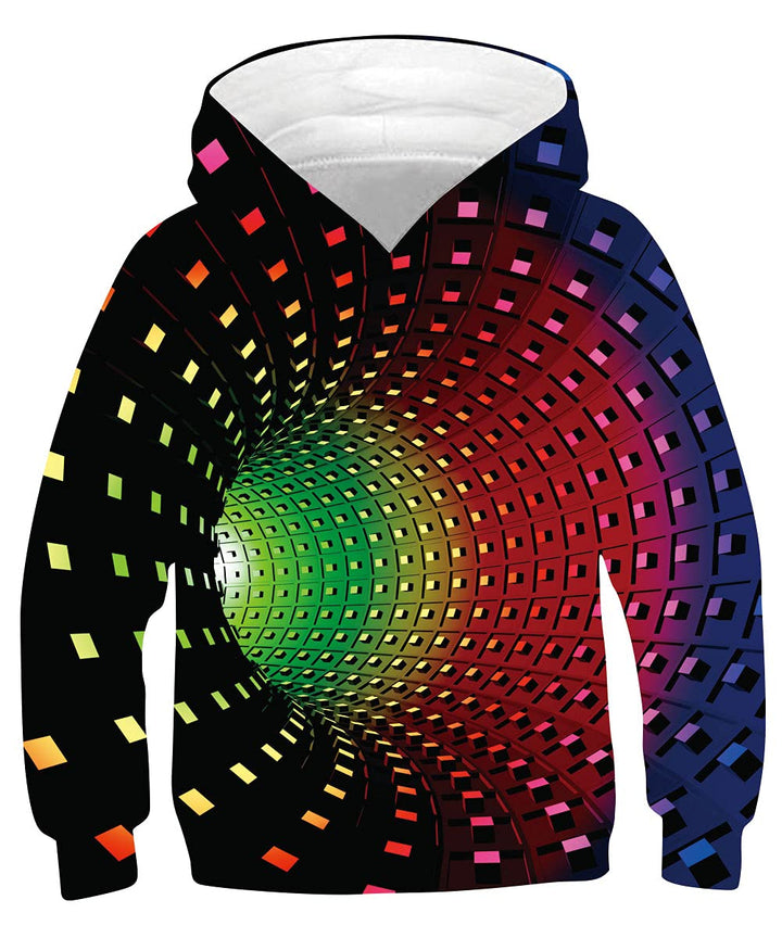 kids4ever Unisex Kinder Hoodie 3D Lustig GedrucKt Kapuzenpullover Langarm Pullover Hoodies Sweatshir