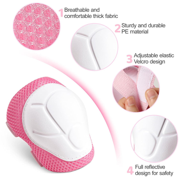 Knieschoner Kinder, Schoner Inliner Kinder, Schützer inliner Kinder [6er Set] , Geeignet für Rollsch