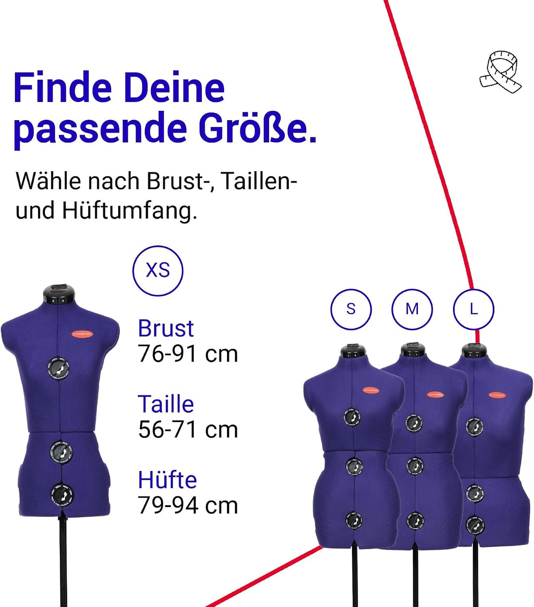 Prym 611754 Schneiderbüste XS "Prymadonna"