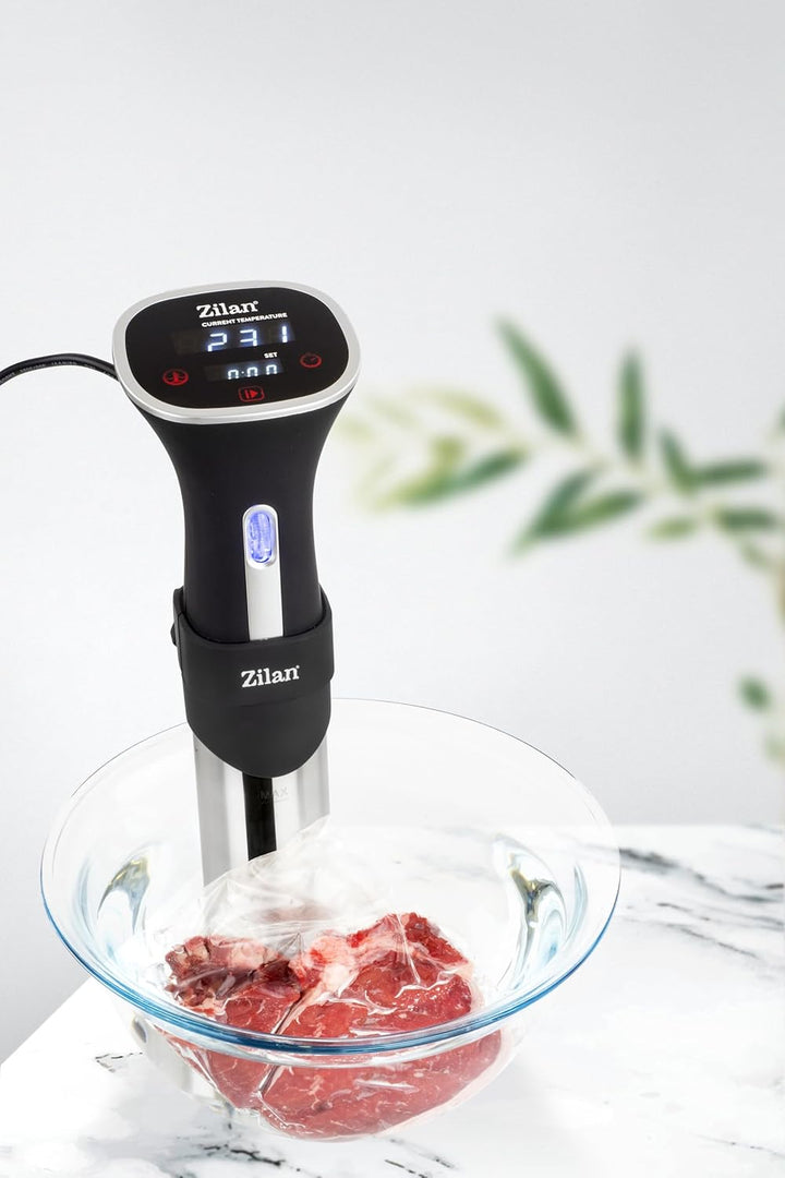 Sous Vide Garer | 800 Watt | 99h Timer | Temperatureinstellung in 0,5°C Schritten, 20-100°C | Präzis