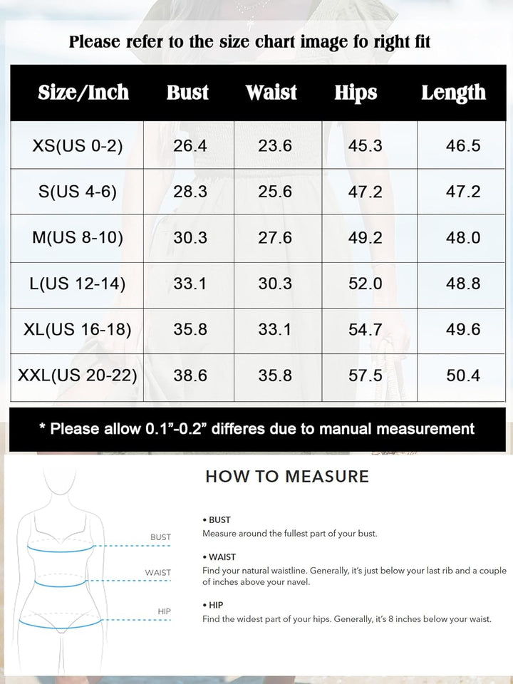 CUPSHE Damen Sommerkleid Quadratischer Ausschnitt Volantärmel Nadelstreifen A Linie Gesmoktes Maxikl