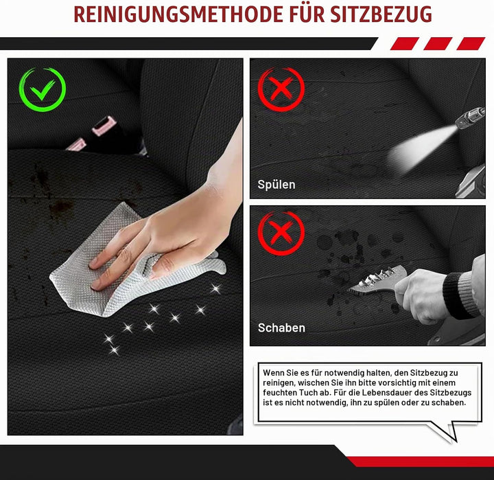 Sitzbezüge Auto für 2006-2025 FIAT Ducato Citroen Jumper- 2+1, Autositzbezüge Auto-Sitzschoner Schon