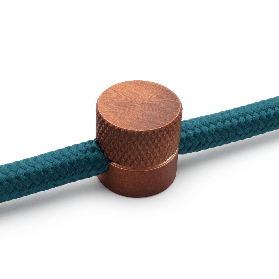 AMARCORDS - 10 Aluminium Deckenpins mit sichtbarer Kabelanpassung. Deckenbefestigung für Lampen und