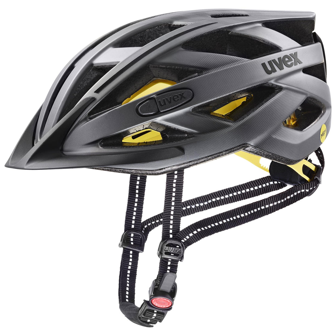 uvex Unisex – Erwachsene, city i-vo Fahrradhelm titan matt 56-60 cm Single, titan matt 56-60 cm Sing