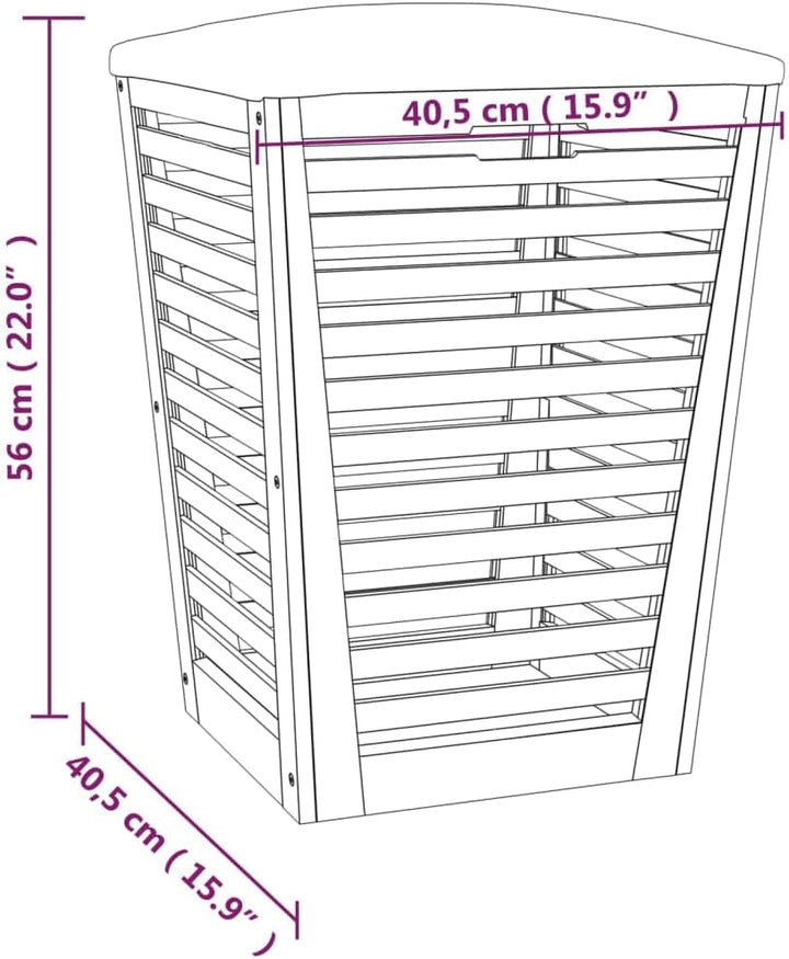 vidaXL Badhocker, Hocker für Badezimmer, Wäschekorb mit viel Stauraum, Badezimmerhocker Duschhocker