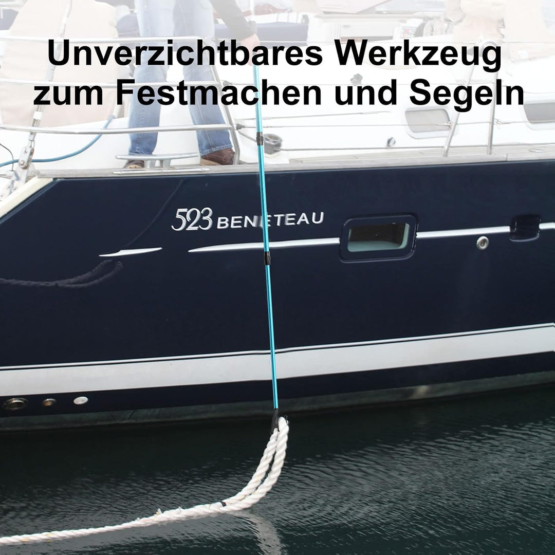 KOMCLUB Teleskop Bootshaken Aluminium Leichtgewicht Push Pole Mehrzweck Ausziehbare Stange rutschfes