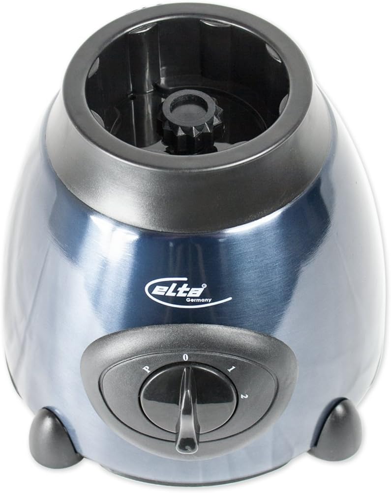 Elta Edelstahl Glas Standmixer (1,5 Liter, Glasgefäss, Smoothie-Maker, 500 Watt, 2 Stufen und Turbo