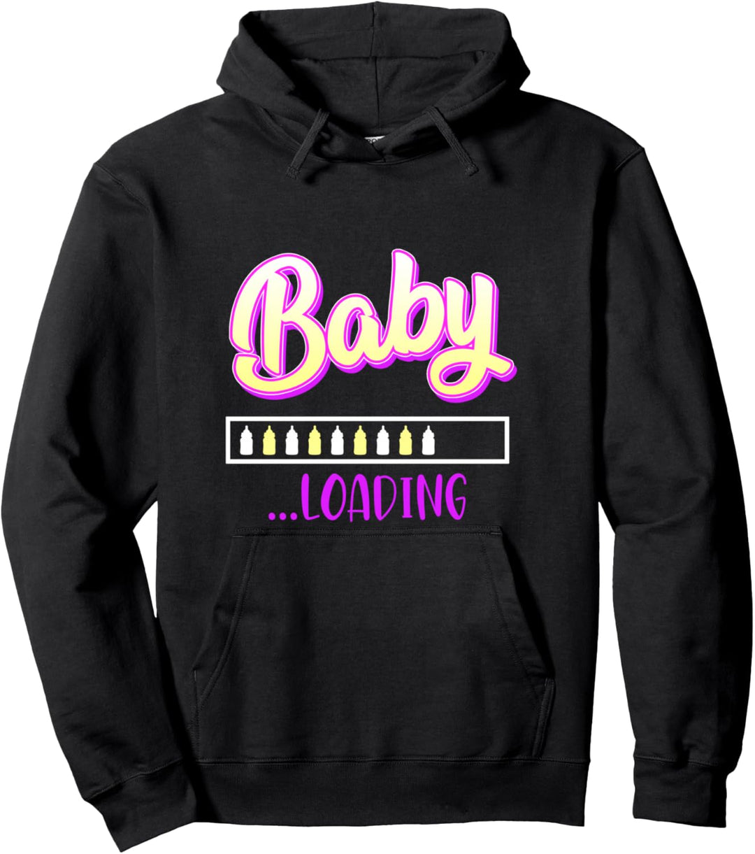 Werdende Mama 2024 Baby loading Ladebalken Gaming Pullover Hoodie