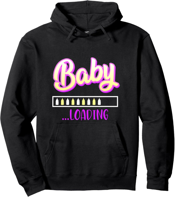 Werdende Mama 2024 Baby loading Ladebalken Gaming Pullover Hoodie