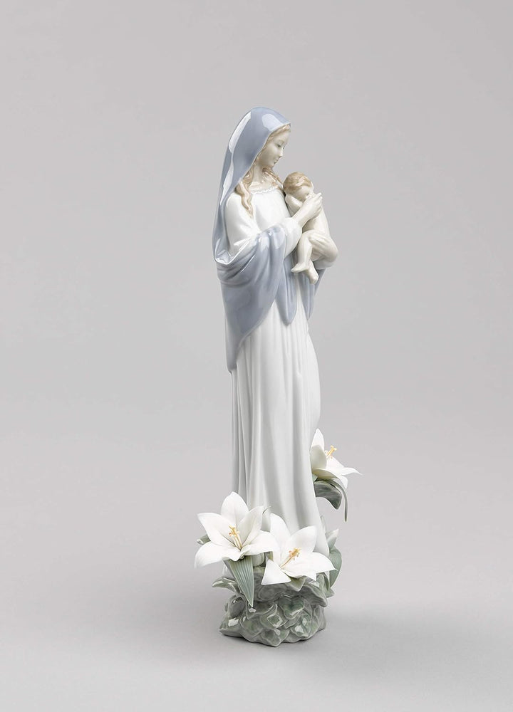 LLADRÓ Figur Madonna Der Blumen. Jungfrau Maria. Porzellan.