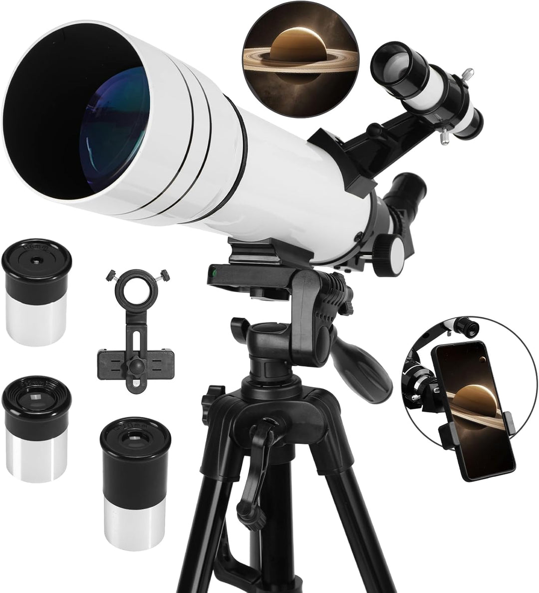 Teleskop, Astronomie Teleskop für Erwachsene High Powered, 70mm Apertur 400mm Professionelle Refrakt