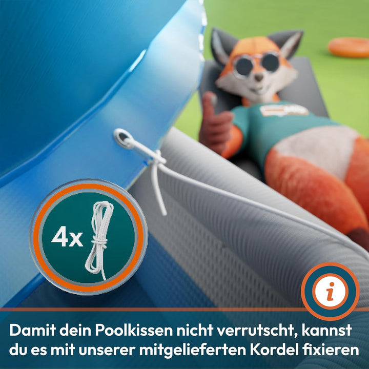FAIRMO Das ultimative Poolkissen Winter XXL (rund) Luftkissen (4 Meter Durchmesser) für winterfeste