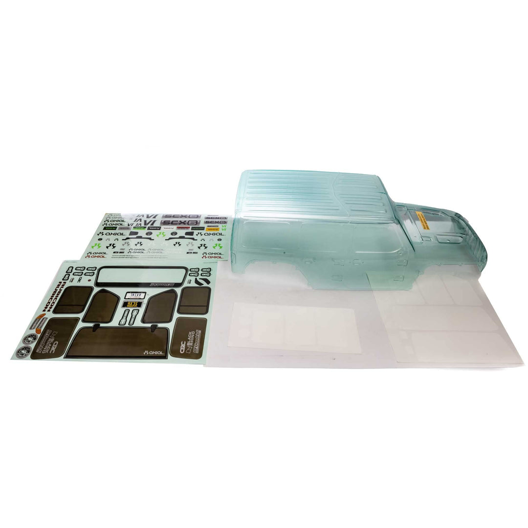 Axial AXI250000 SCX6: Jeep JLU 4dr Wrangler Body (Clear), Multi