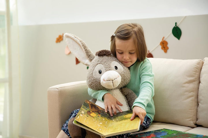NICI 49035 Kuscheltier Esel Donkeylee 53cm grau schlenkernd-Nachhaltiges Stofftier aus weichem Plüsc