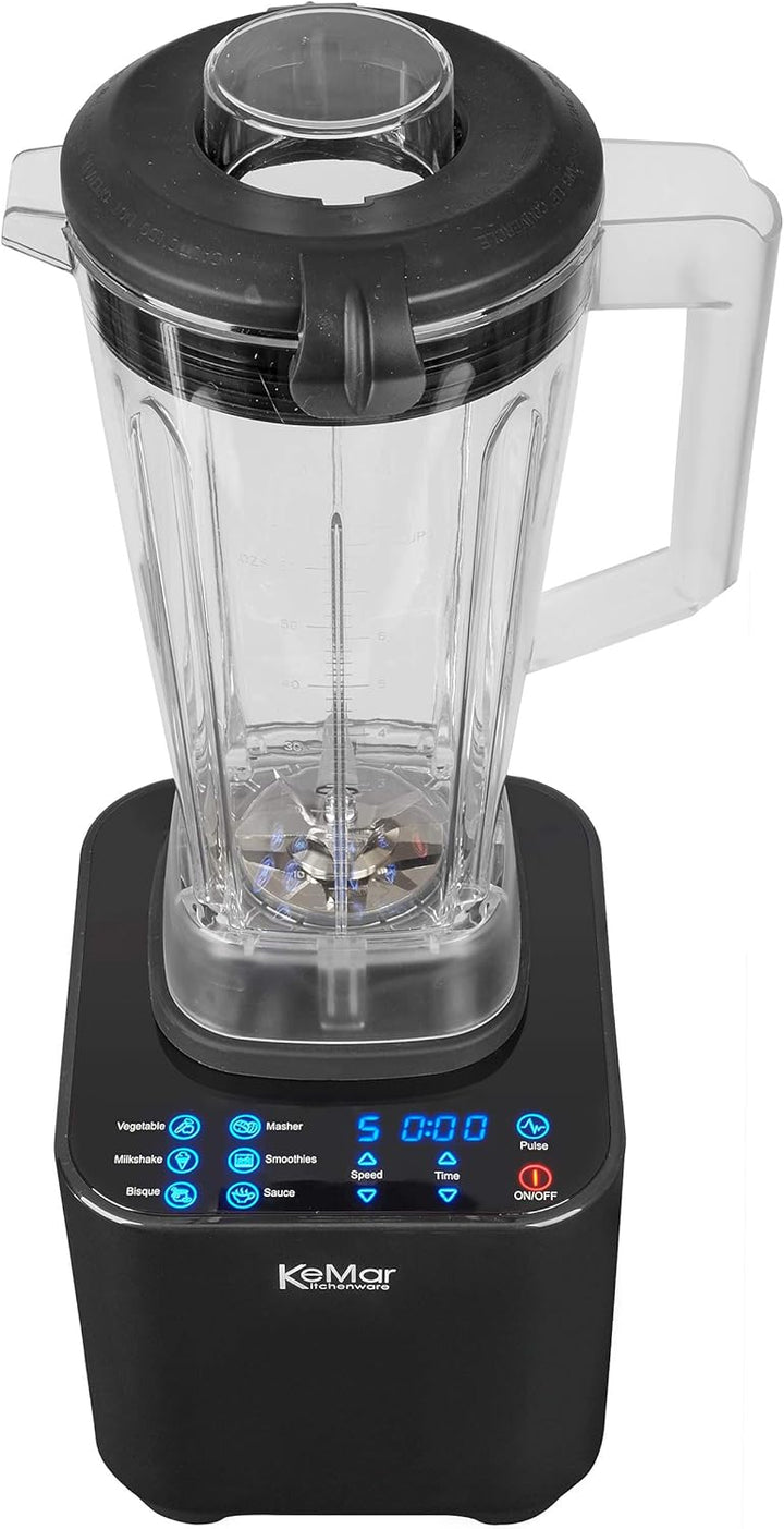 Hochleistungstandmixer (1.500W, 30.000 U/min 6 Programme, Touch Bedienung, inkl. 1L und 2L Behälter