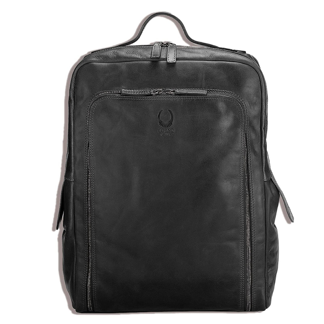 Corno d´Oro Handmade Rucksack Herren Leder Gross mit Organizer-Fach I Premium XL Lederrucksack Damen