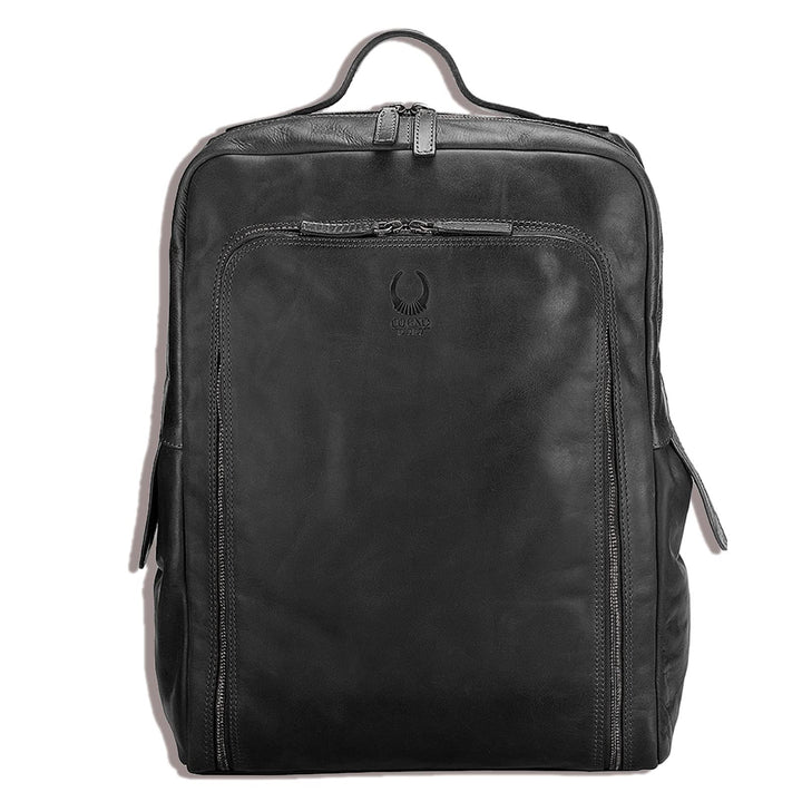 Corno d´Oro Handmade Rucksack Herren Leder Gross mit Organizer-Fach I Premium XL Lederrucksack Damen