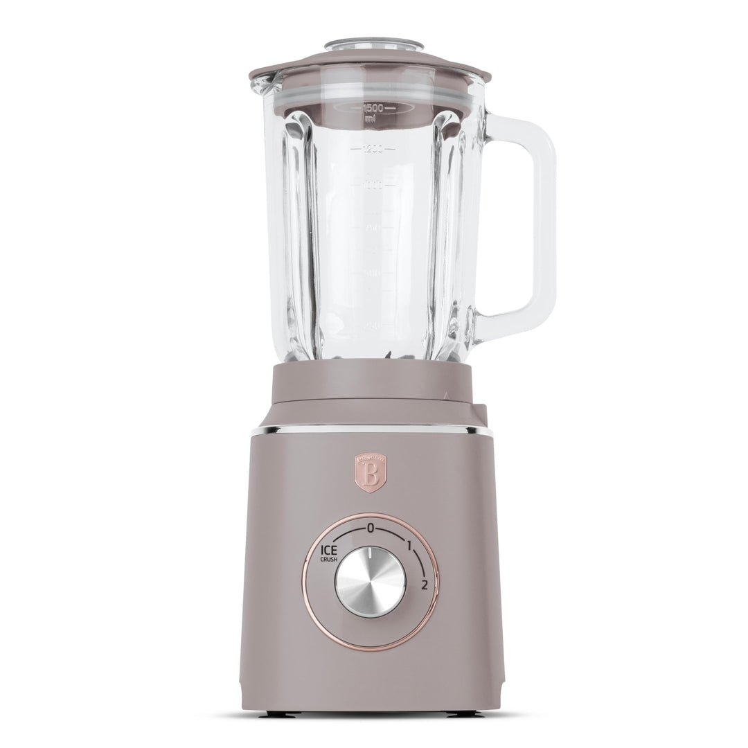 Berlinger Haus Tischmixer mit Glasbehälter 1,5 L 1000 W Taupe Collection | Stilvoll, Leistungsstark