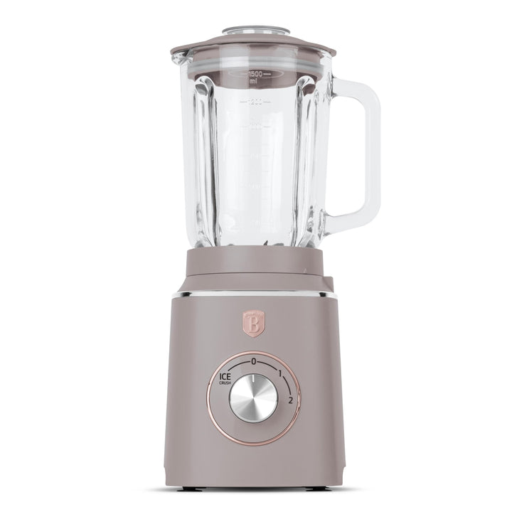 Berlinger Haus Tischmixer mit Glasbehälter 1,5 L 1000 W Taupe Collection | Stilvoll, Leistungsstark