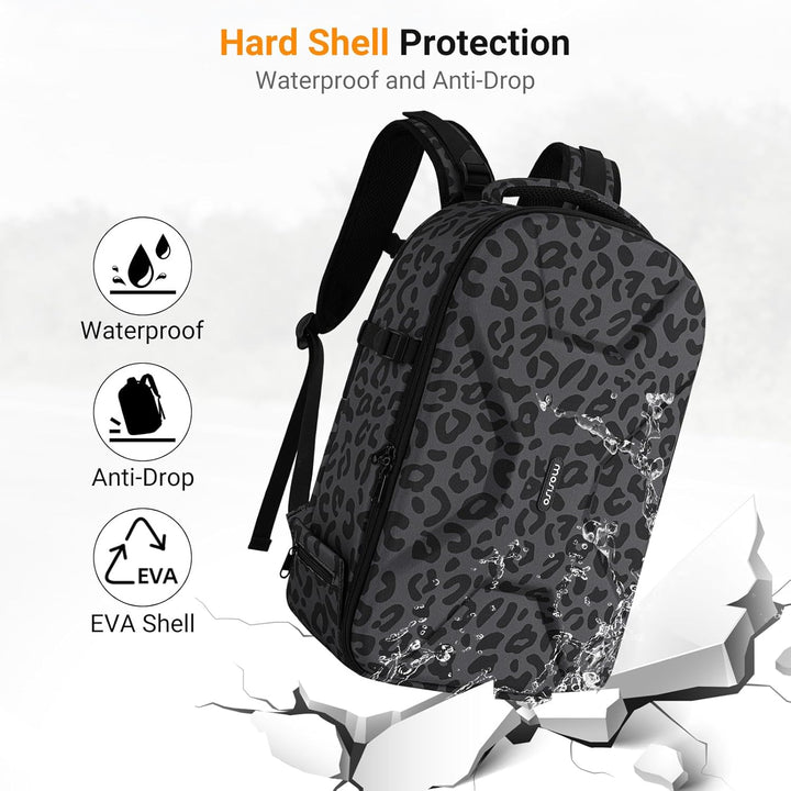 MOSISO Kamerarucksack, DSLR-/SLR-/Spiegellose Kameratasche, mit Fach für 15-16 Zoll Laptops, Stativh
