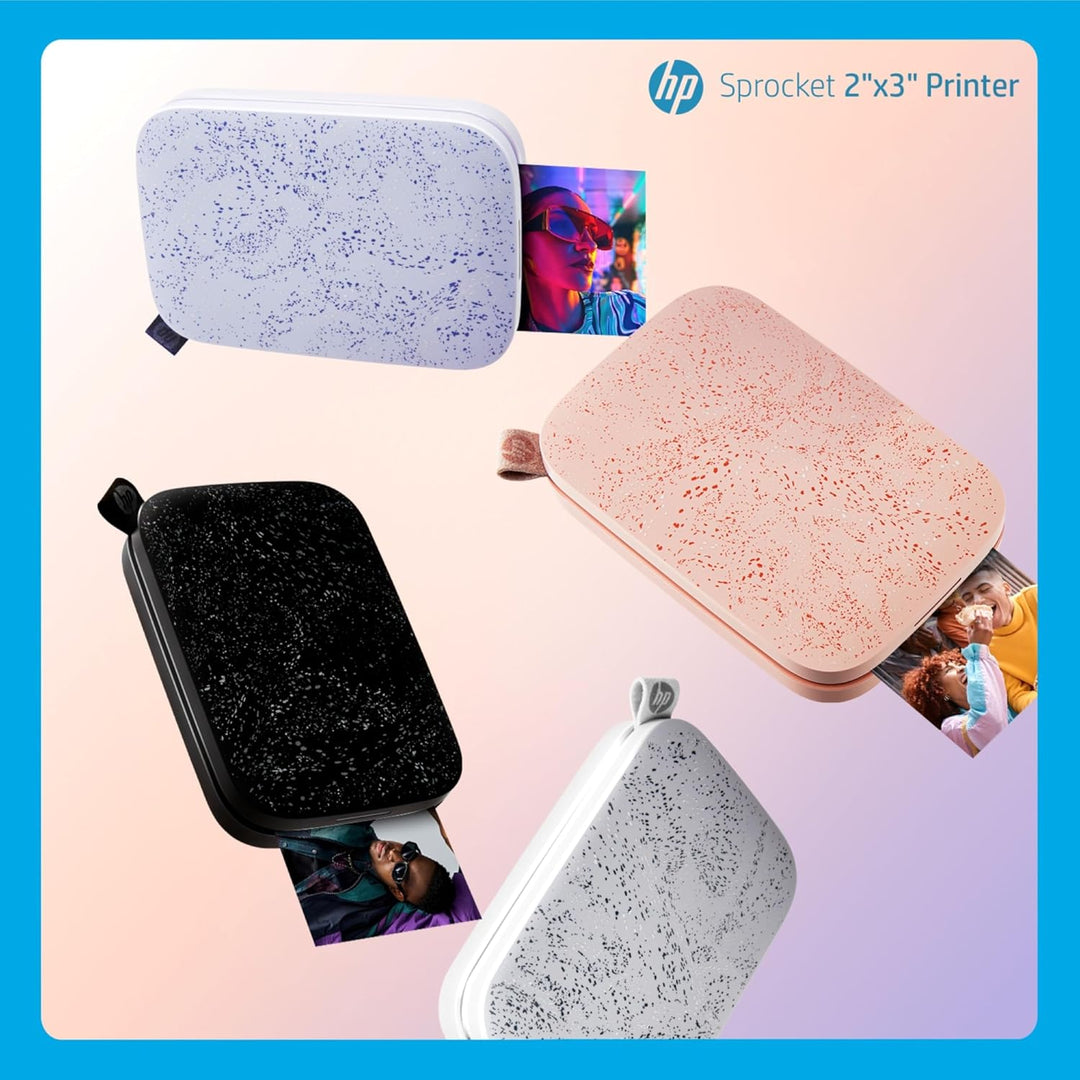 HP Sprocket Portable 2x3 Zoll Sofortbilddrucker (Rosa) Zink-Papierbündel, Rosa