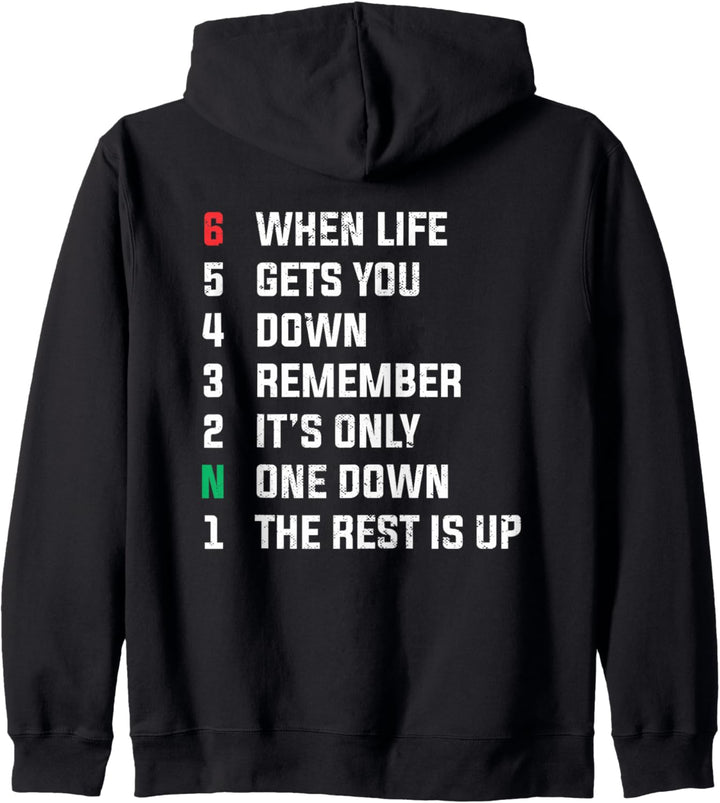 When Life Gets You Down | Bike Biker Motorrad Kapuzenjacke