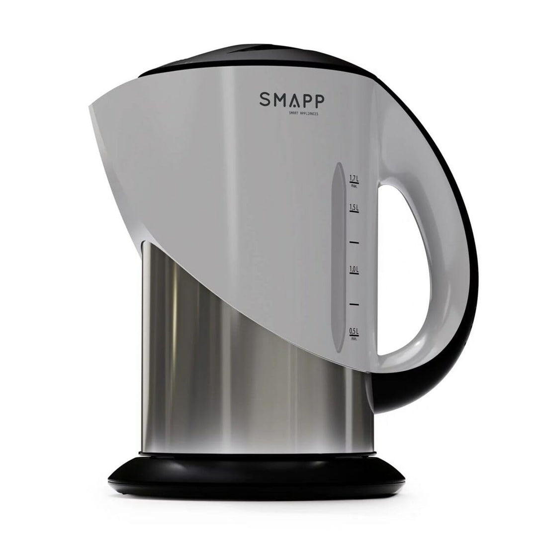 SMAPP Wasserkocher 442.3, Schwarz, Graphit, Silber, Edelstahl, 2200 W, 1,7 l