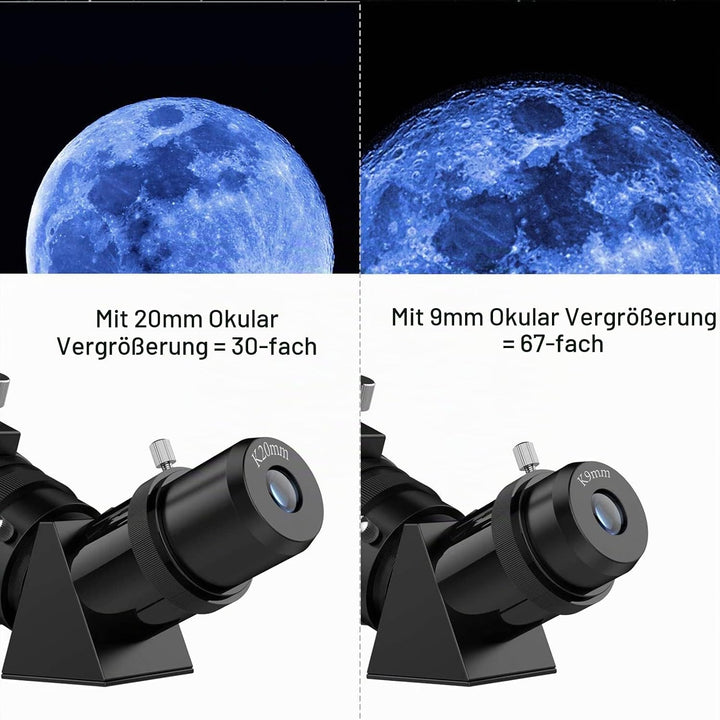 Teleskope für Erwachsene Astronomie, 80mm Aperture 600mm Refraktor Teleskop für Kinder, Anfänger, BA